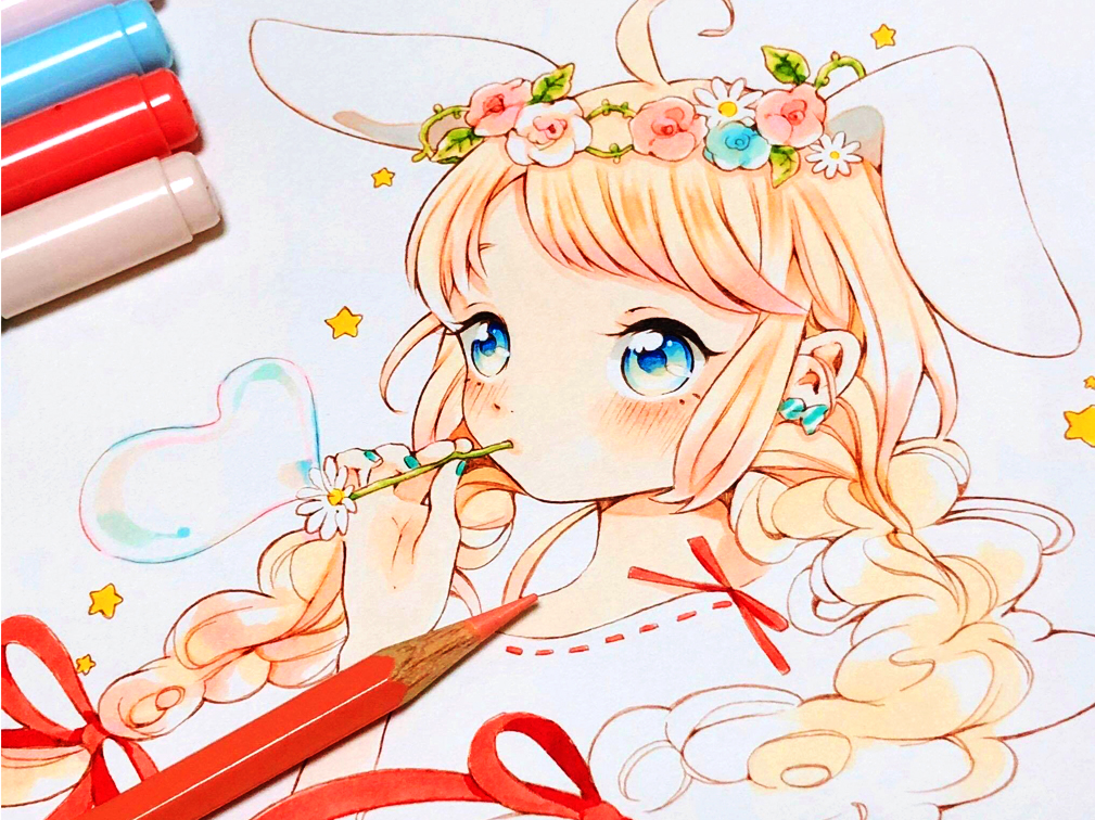 オープンキャンパス 大阪デザイナー専門学校 Ci3 アナログ画材を使ってコミックイラストを描こう