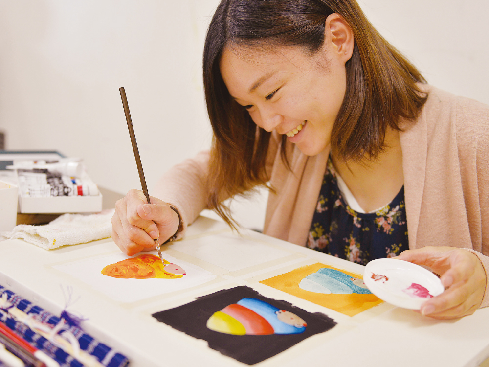 【1000人の体験入学】水彩絵の具&カラーインクでポストードを作ろう!