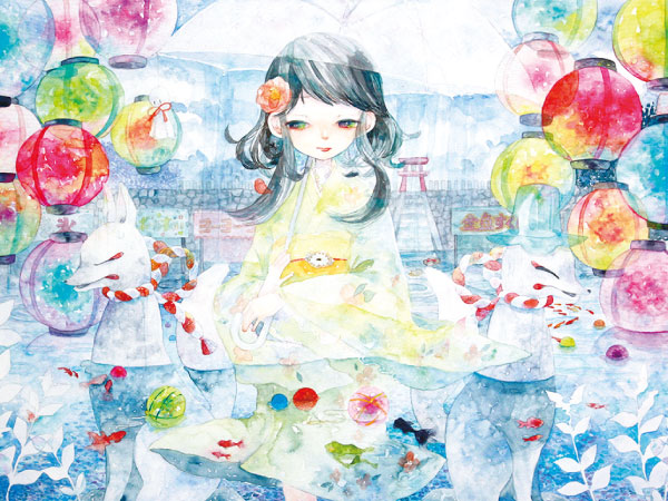 水彩絵の具・カラーインクを学ぼう!描こう!