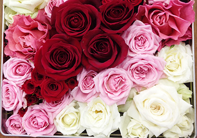 Mothers Day BOXにお花を詰めよう