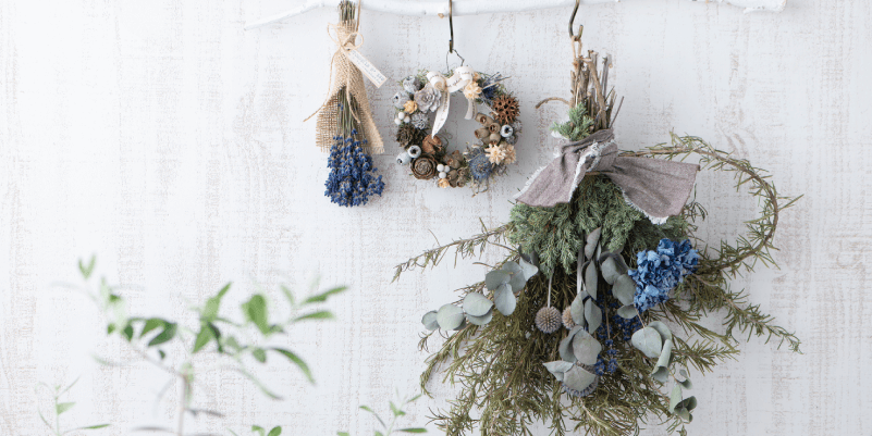 ボタニカルフラワーで空間装飾をしてみよう 