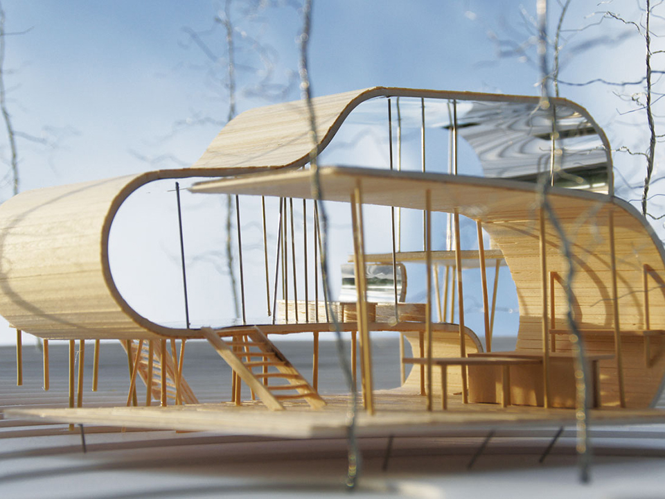 建築の模型体験