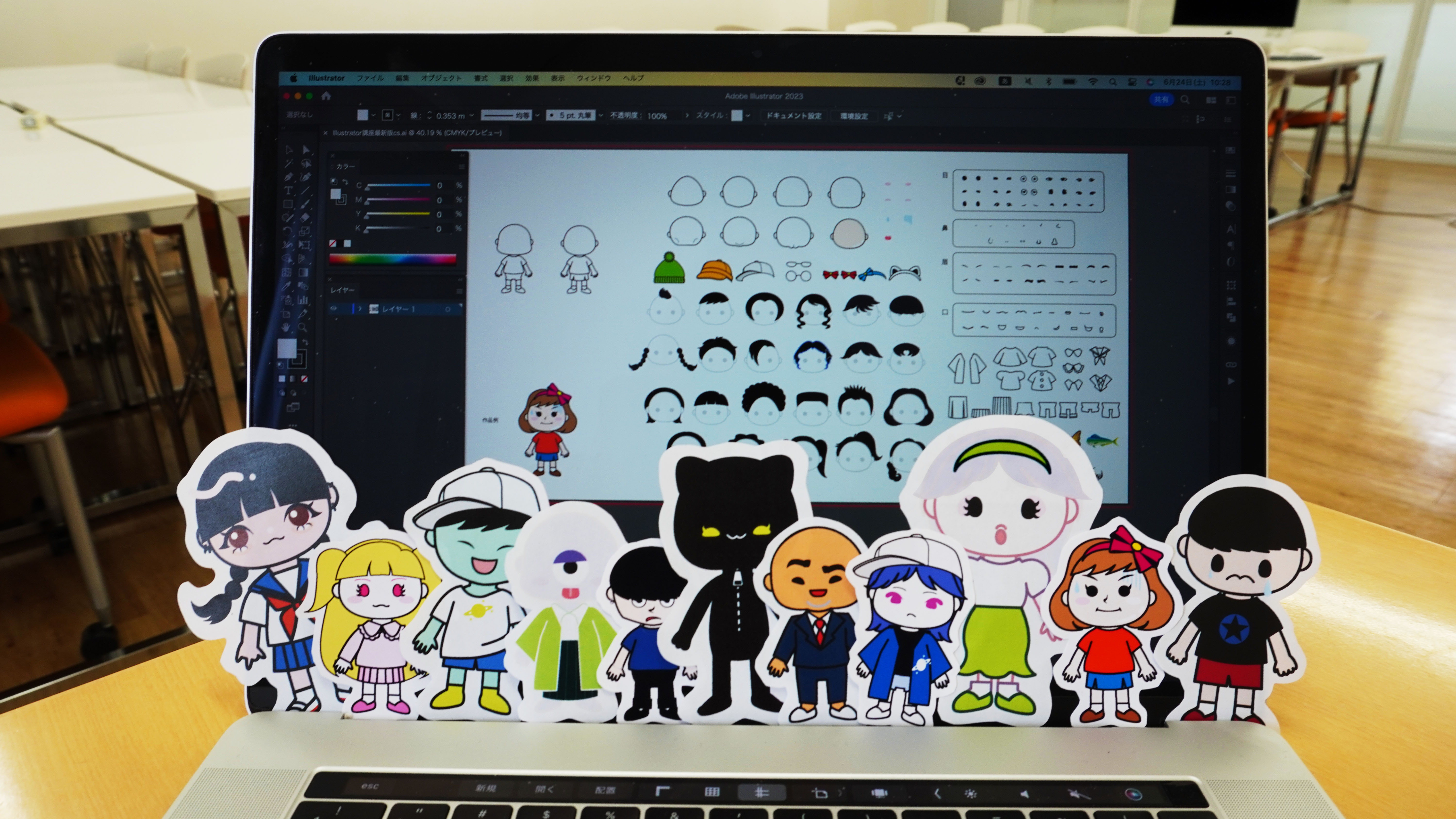 オリジナルグッズを作ろう! Macでステッカーデザイン