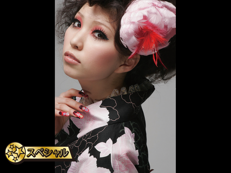 浴衣ヘアメイクにチャレンジ