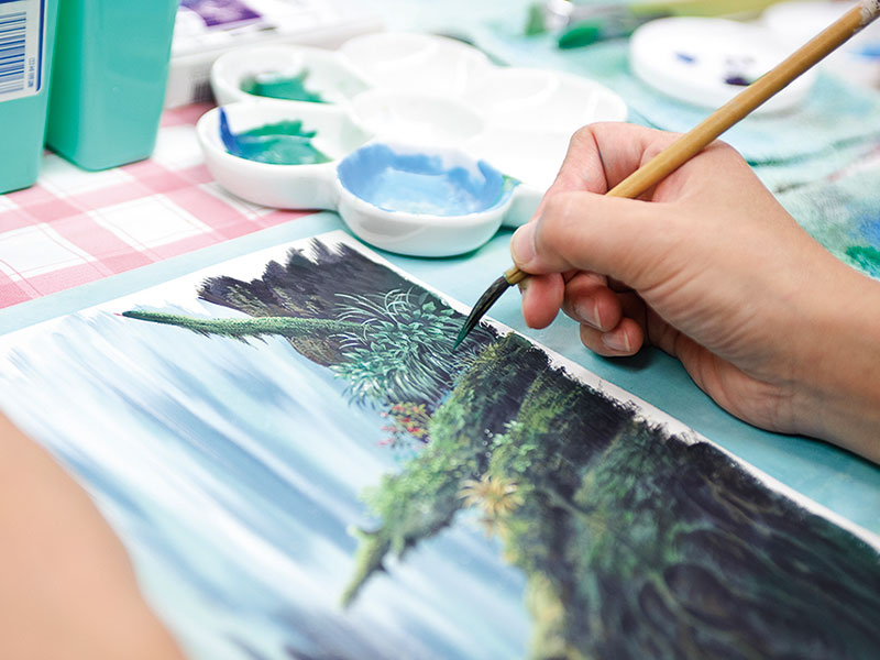 【来校型】絵具で描く季節の背景!