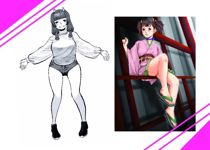 キャラクターの描き方<カラダ編>