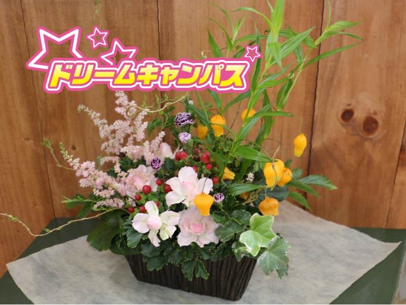 【ドリームキャンパス】フラワーショップのマストアイテム「ギフトアレンジメント制作体験」